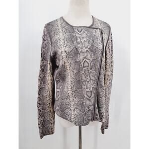 Snakeskin Patterned Women's Sweater